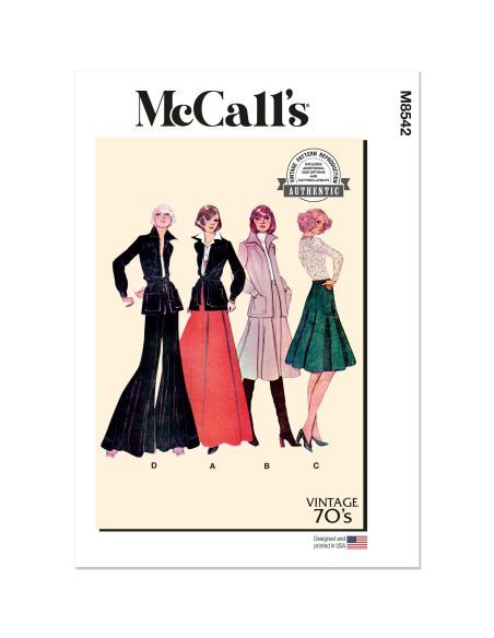 Patron McCall's 8542.A - Veste pour femme