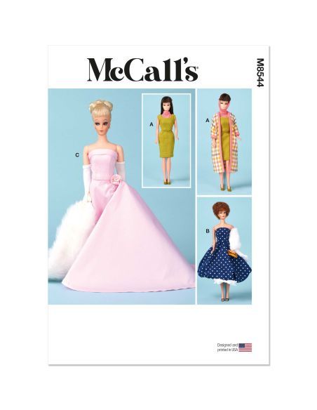 Patron McCall's 8544.OS - Vêtements pour poupées de 29 cm