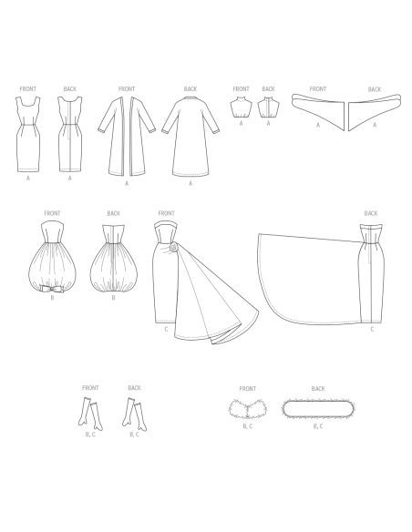 Patron McCall's 8544.OS - Vêtements pour poupées de 29 cm