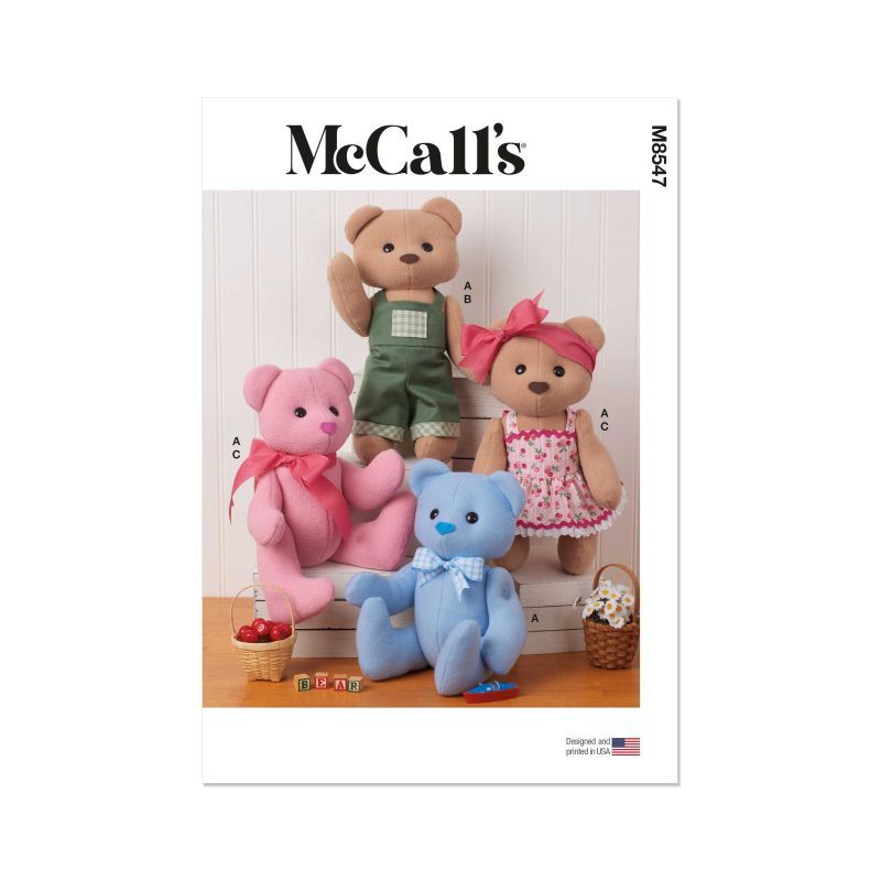Patron McCall's 8547.OS - Ours en peluche articulé