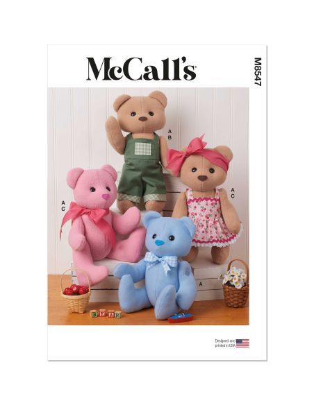 Patron McCall's 8547.OS - Ours en peluche articulé
