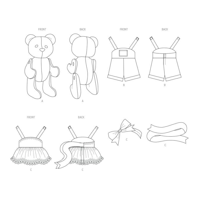 Patron McCall's 8547.OS - Ours en peluche articulé