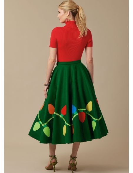 Patron McCall's 8548.A - Jupe circulaire élégante