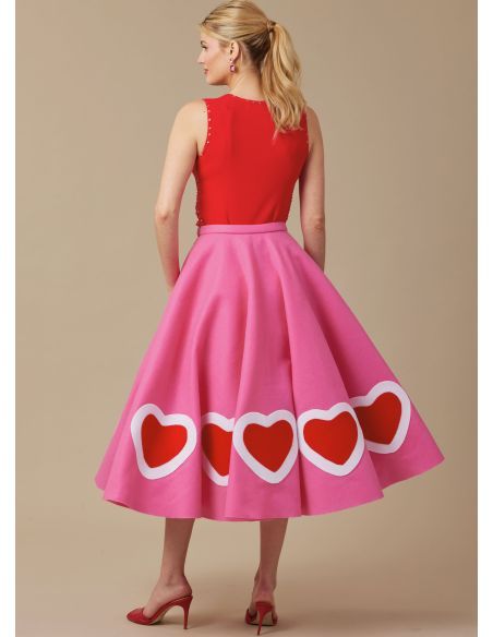 Patron McCall's 8548.A - Jupe circulaire élégante