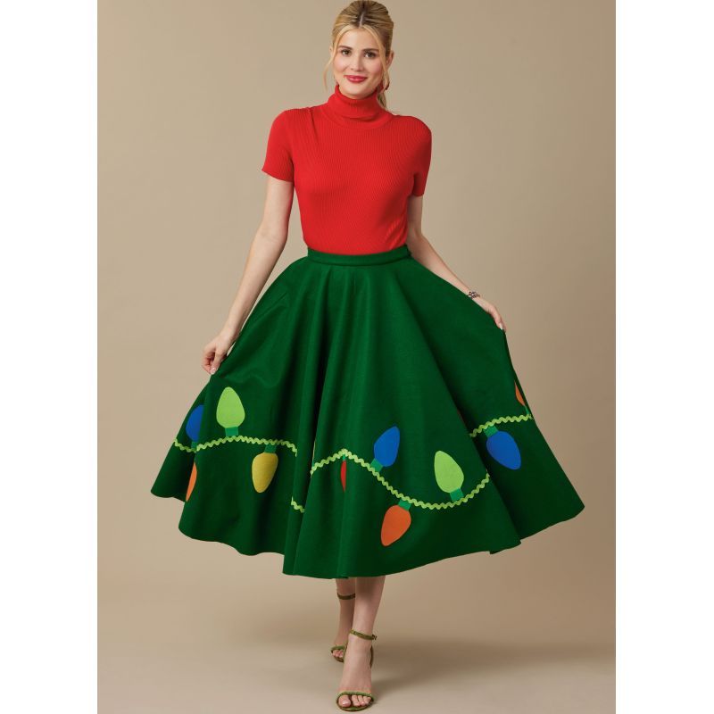 Patron McCall's 8548.A - Jupe circulaire élégante