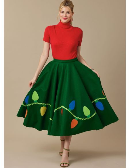 Patron McCall's 8548.A - Jupe circulaire élégante