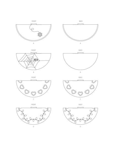 Patron McCall's 8548.A - Jupe circulaire élégante