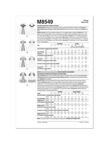 Patron McCall's 8549.AA - Robe élégante et personnalisable