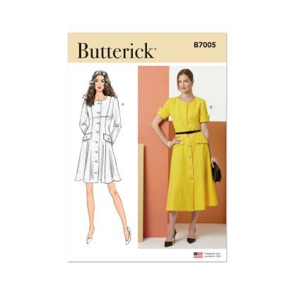 Patron Butterick 7005/D5 (32-40) - Robe ajustée et évasée