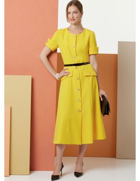 Patron Butterick 7005/D5 (32-40) - Robe ajustée et évasée