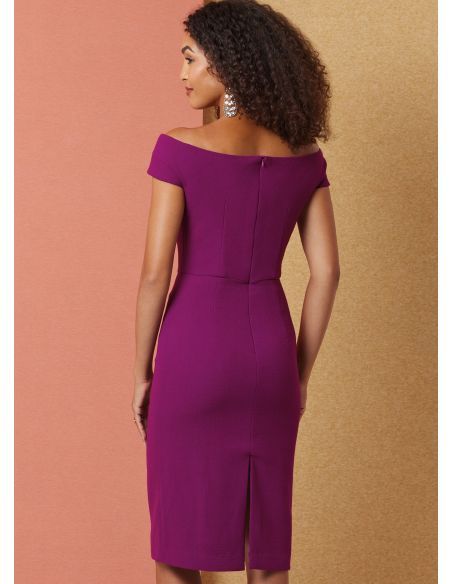 Patron Butterick 7006/K5 (36-44) - Robe élégante avec manches dénudées