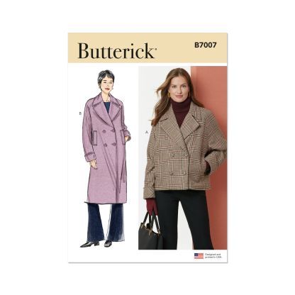 Patron Butterick 7007/K5 (36-44) - Veste et manteau doublés à coupe ample