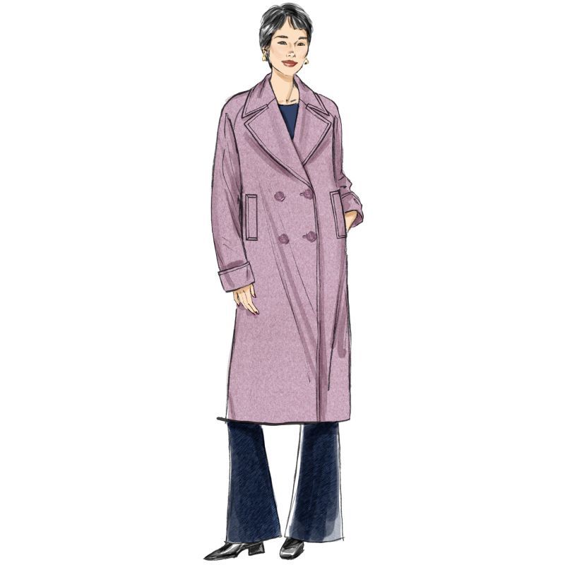 Patron Butterick 7007/K5 (36-44) - Veste et manteau doublés à coupe ample
