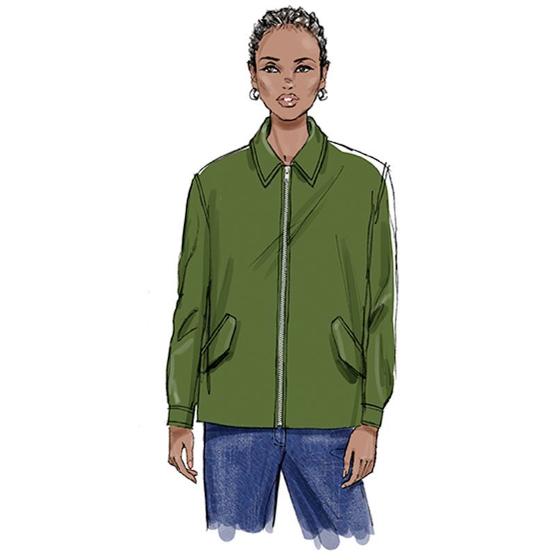 Patron Butterick 7008/H5 (34-42) - Veste bomber ample et stylée