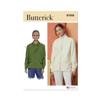 Patron Butterick 7008/H5 (34-42) - Veste bomber ample et stylée