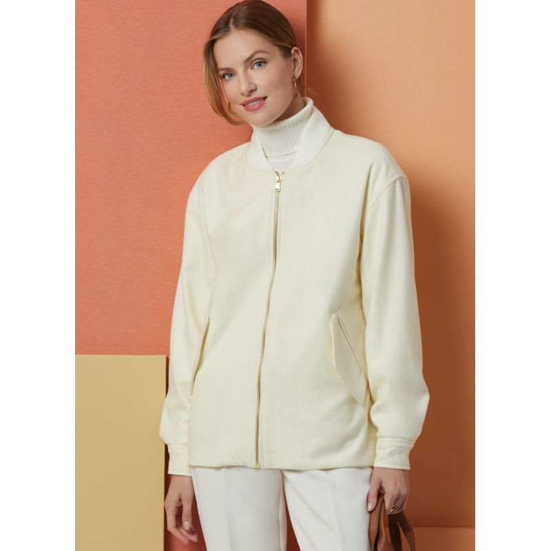 Patron Butterick 7008/H5 (34-42) - Veste bomber ample et stylée