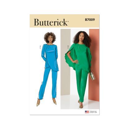 Patron Butterick 7009/K5 (36-44) - Tunique asymétrique et pantalon fuselé