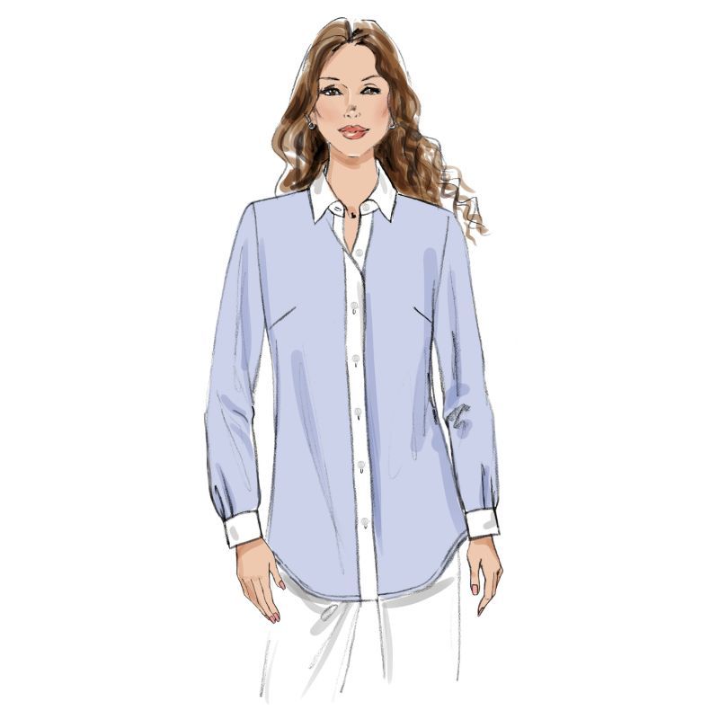 Patron Butterick 7010/K5 (36-44) - Chemisier semi-ajusté