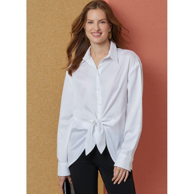 Patron Butterick 7011/H5 (34-42) - Chemisier boutonné avec variations de manches