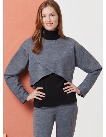 Patron Butterick 7013/A - Hauts en maille, jupe et pantalon