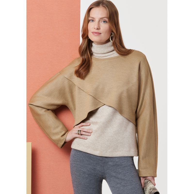 Patron Butterick 7013/A - Hauts en maille, jupe et pantalon