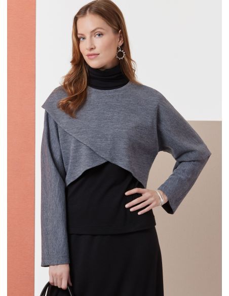 Patron Butterick 7013/A - Hauts en maille, jupe et pantalon