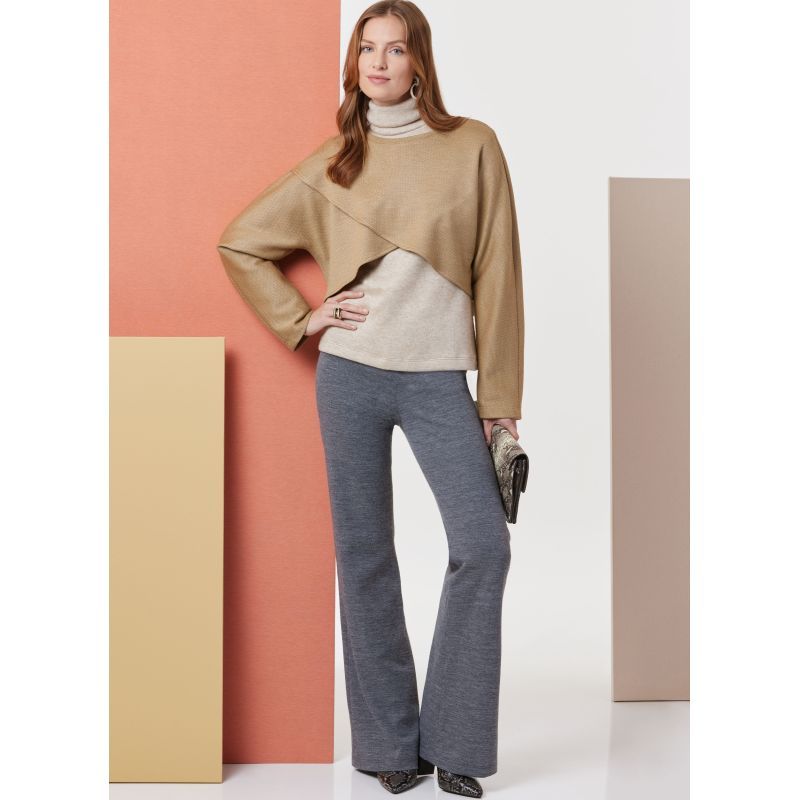 Patron Butterick 7013/A - Hauts en maille, jupe et pantalon