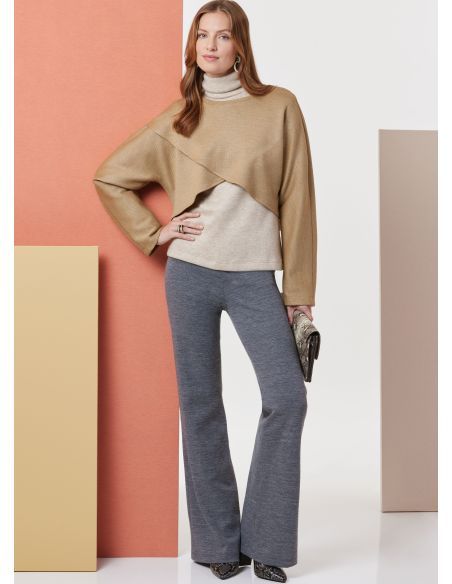 Patron Butterick 7013/A - Hauts en maille, jupe et pantalon