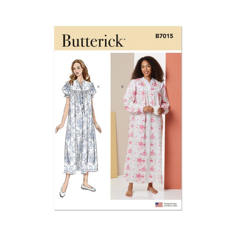 Patron Butterick 7015/A - Chemise de nuit