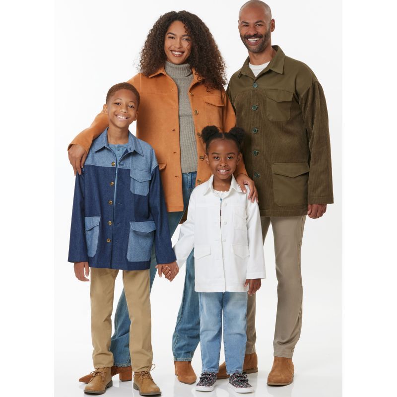 Patron Butterick 7016/A - Veste pour toute la famille