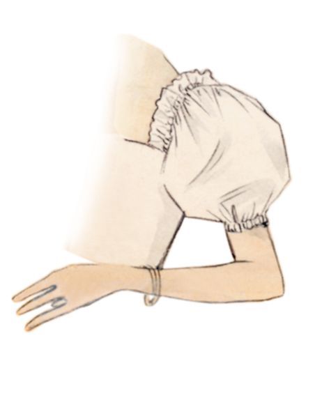 Patron Butterick 7017/A - Ensemble de manches des années 1950