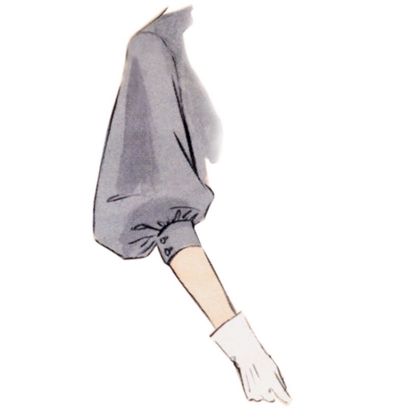 Patron Butterick 7017/A - Ensemble de manches des années 1950