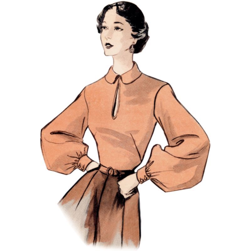 Patron Butterick 7017/A - Ensemble de manches des années 1950