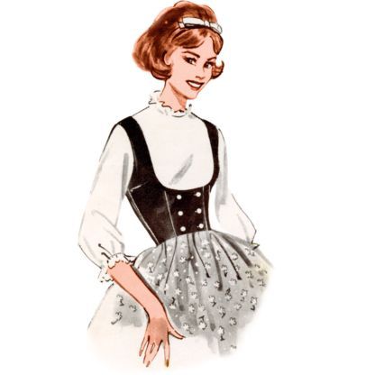 Patron Butterick 7018/H5 (34-42) - Gilet vintage des années 1960 2