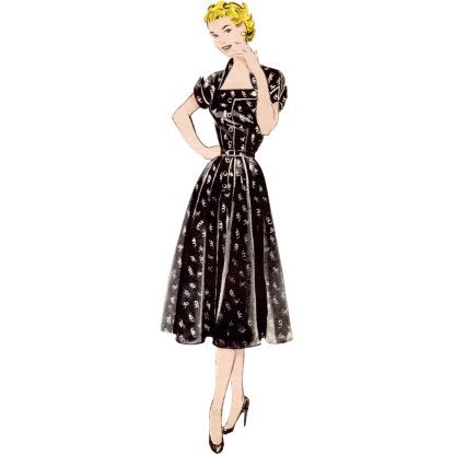 Patron Butterick 7019/K5 (36-44) - Robe vintage des années 1950 2