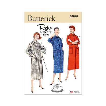 Patron Butterick 7020/N5 (34-40) - Manteau vintage des années 1950