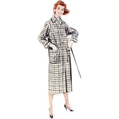 Patron Butterick 7020/N5 (34-40) - Manteau vintage des années 1950 2