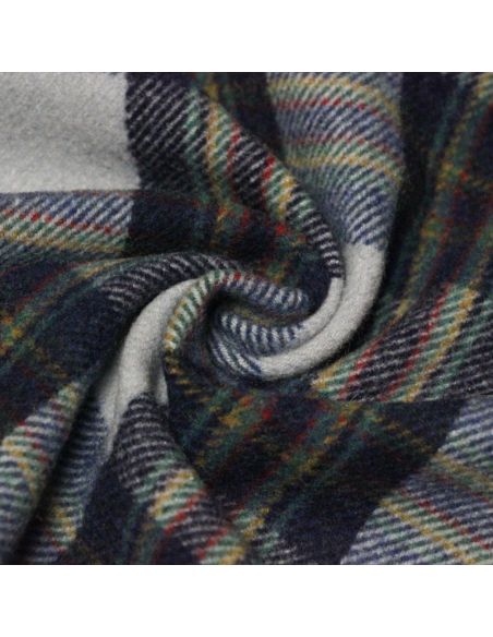 Sergé de laine - Carreaux bleu