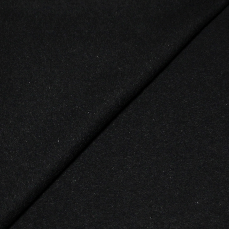 Velours de laine & angora - Gris noir