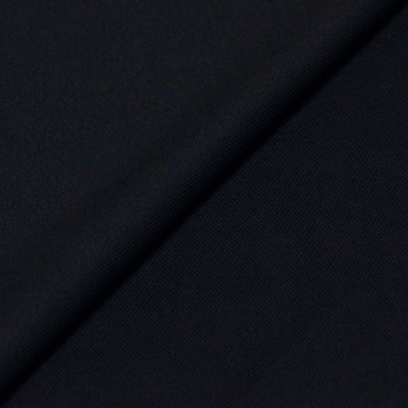 Chambray piqué 100% coton - Bleu marine