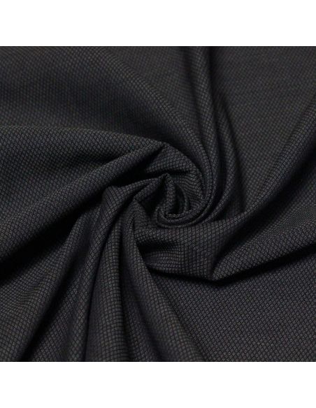 Chambray piqué 100% coton - Bleu