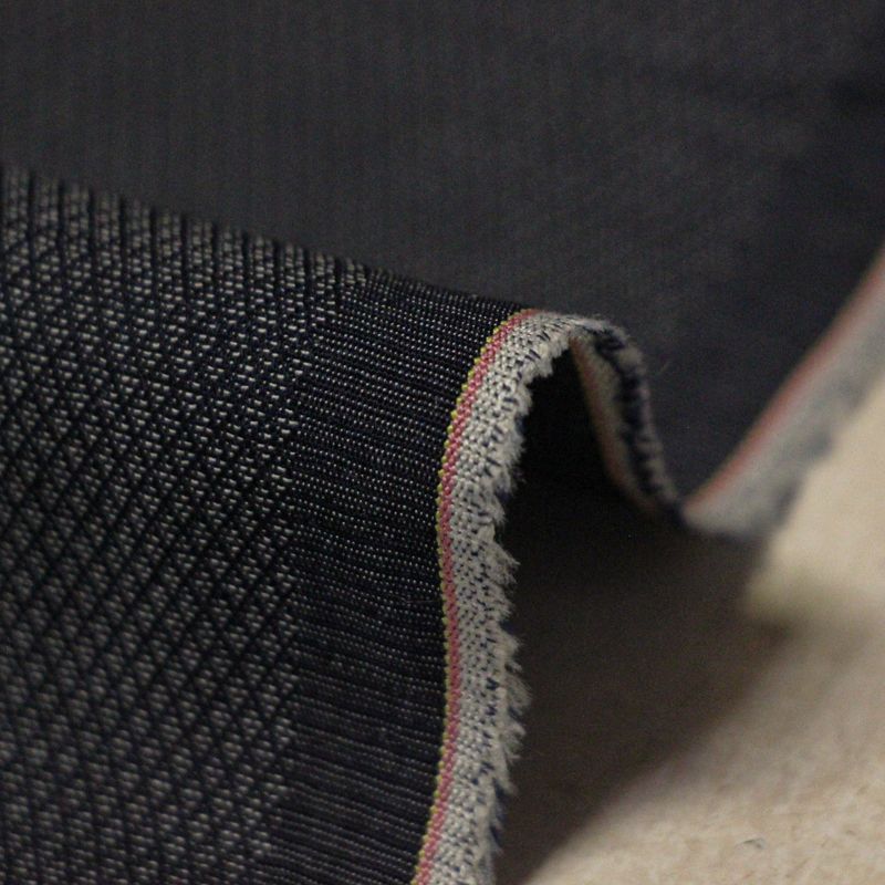 Chambray piqué 100% coton - Bleu