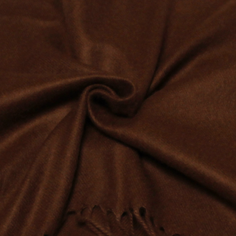 Étole toucher cachemire - Marron