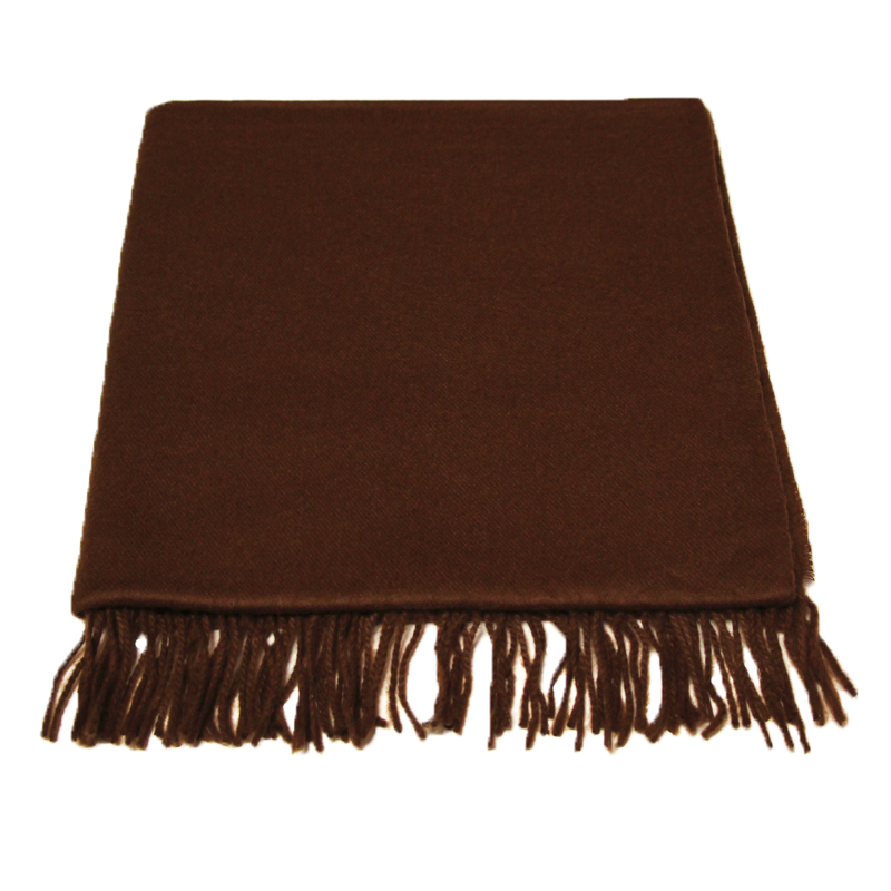 Étole toucher cachemire - Marron