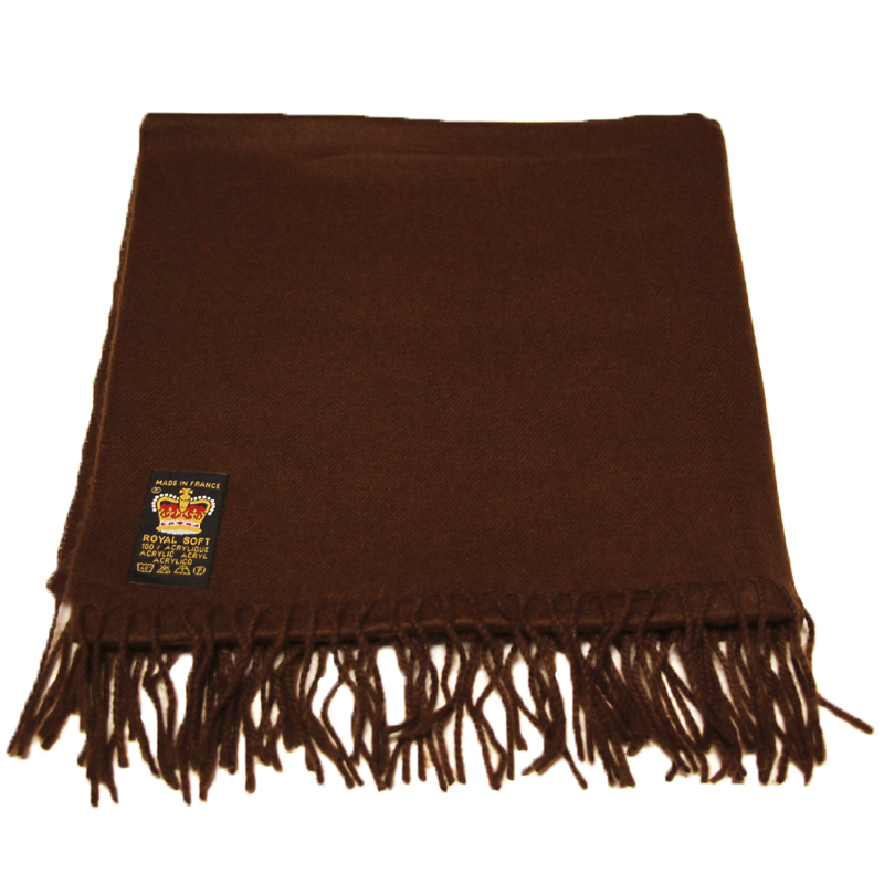 Étole toucher cachemire - Marron