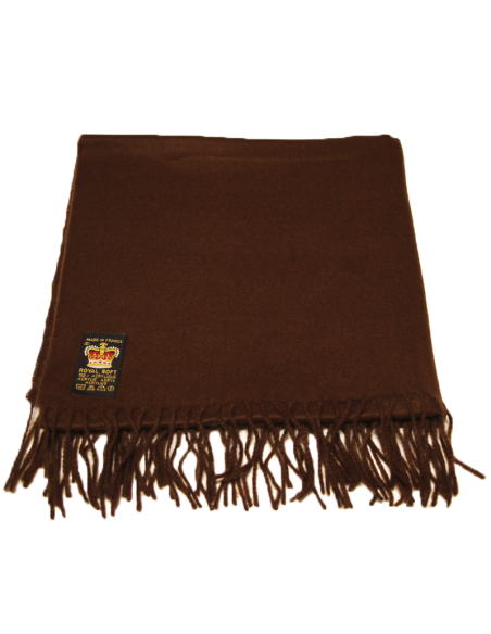 Étole toucher cachemire - Marron