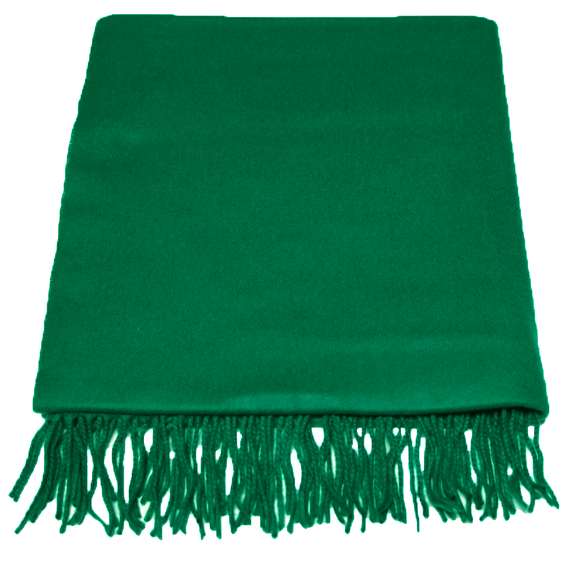 Étole toucher cachemire - Vert