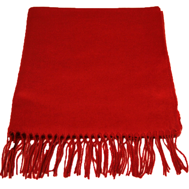 Étole toucher cachemire - Rouge