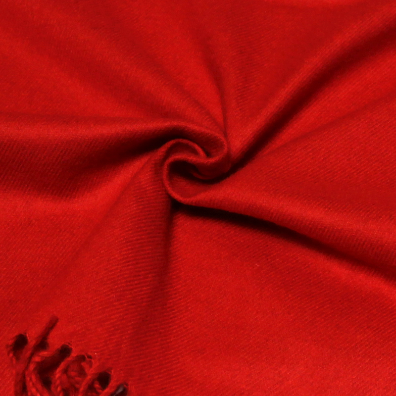 Étole toucher cachemire - Rouge