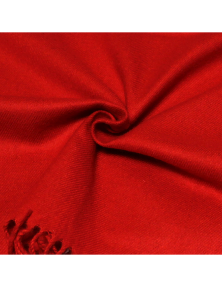 Étole toucher cachemire - Rouge